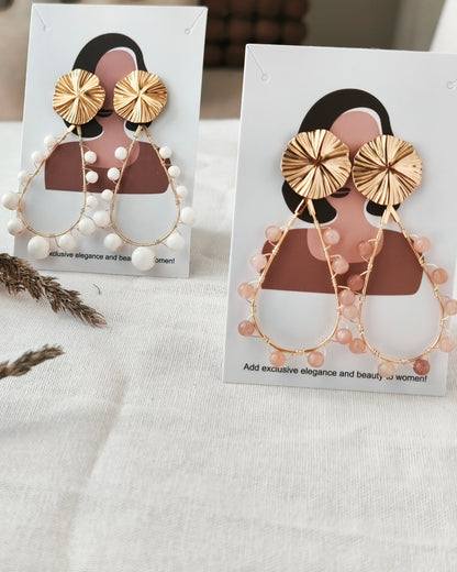 Boucles Léonie rose
