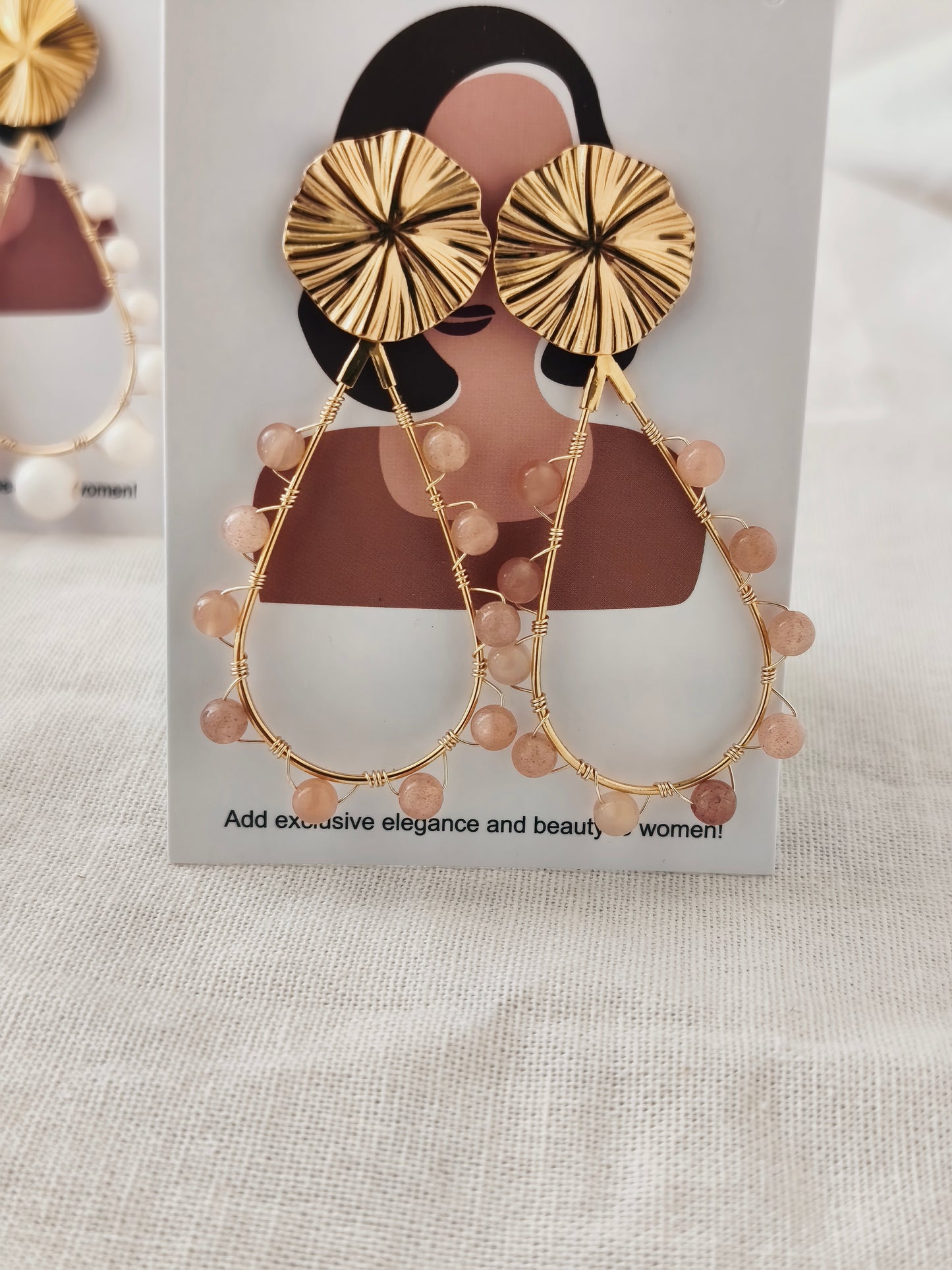 Boucles Léonie rose