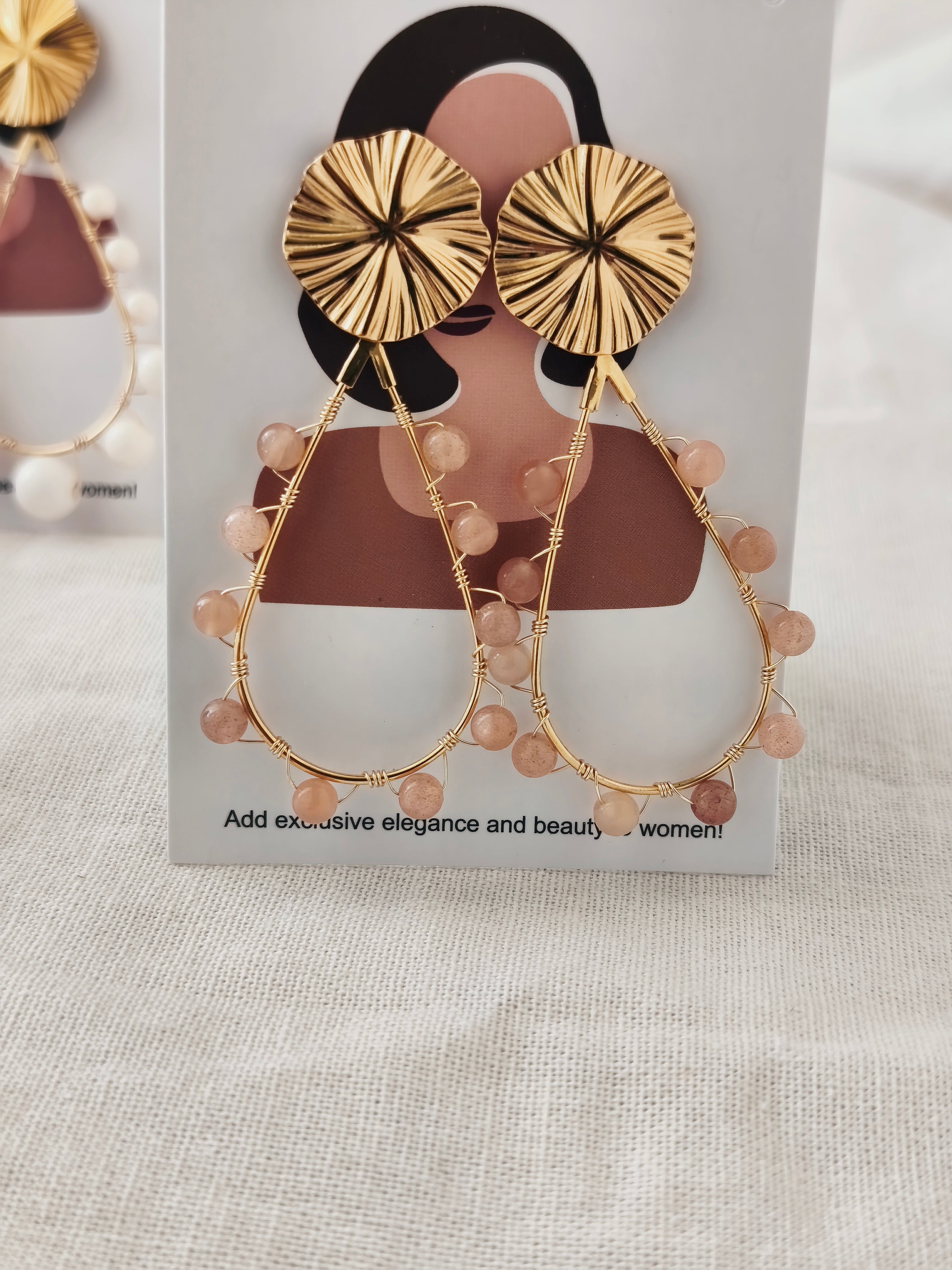 Boucles Léonie rose