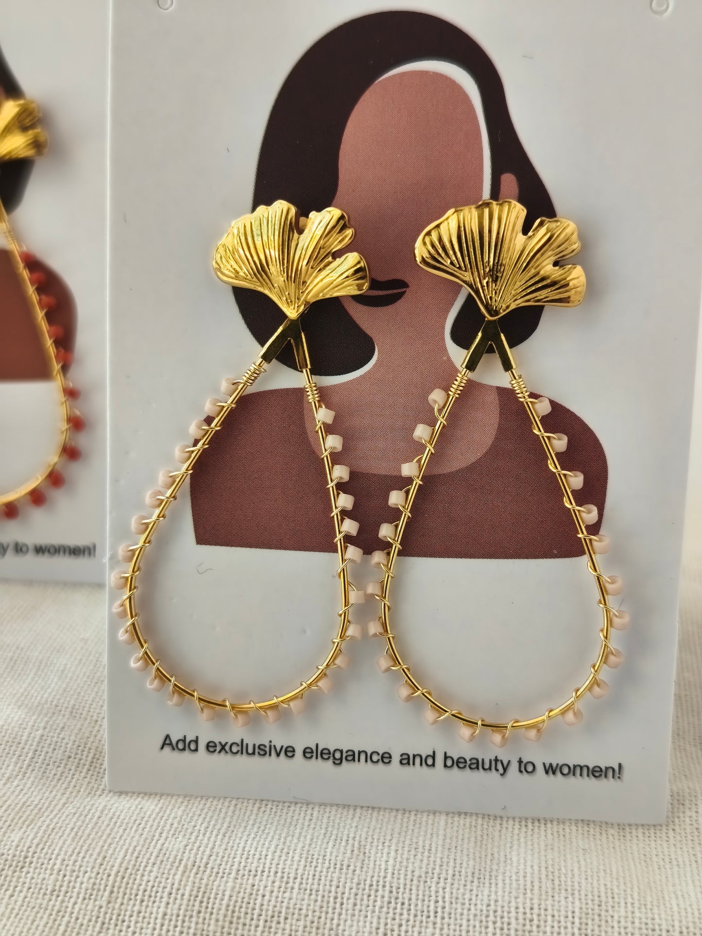Boucles Ella pink champagne