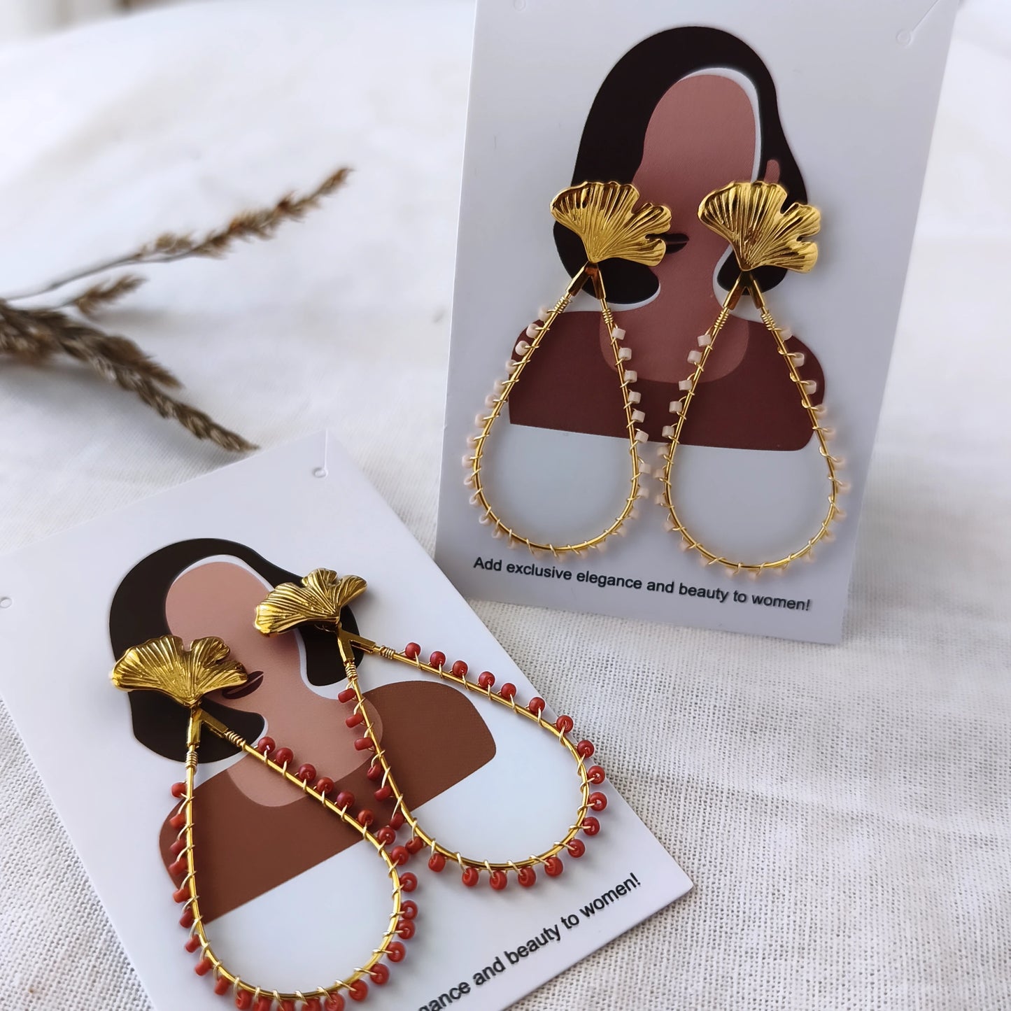 Boucles Ella pink champagne