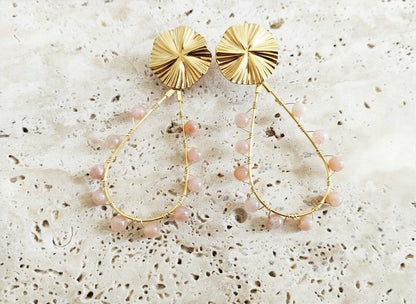 Boucles Léonie rose